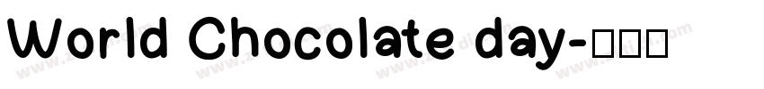 World Chocolate day字体转换